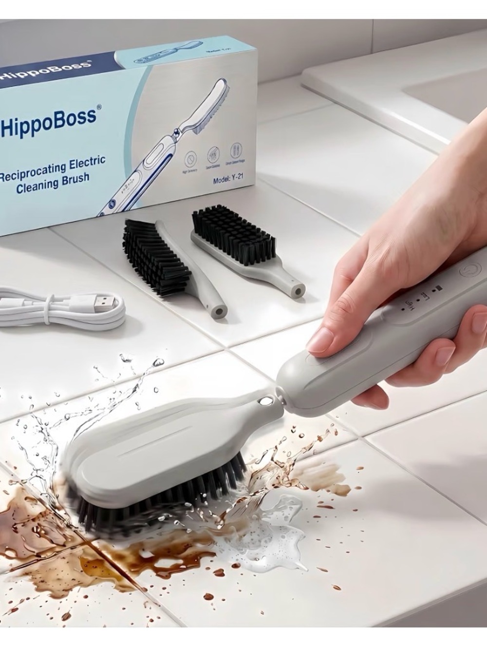 Electric Scrubber for tile snd grout